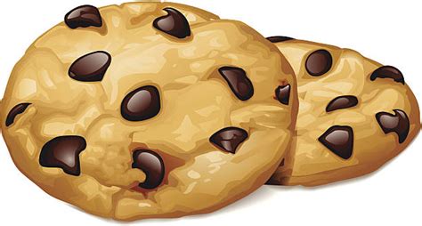 Chocolate Chip Cookie Clip Art, Vector Images & Illustrations - iStock