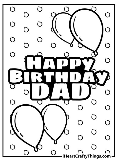 Printable Card Happy Birthday Dad - Printable Cards