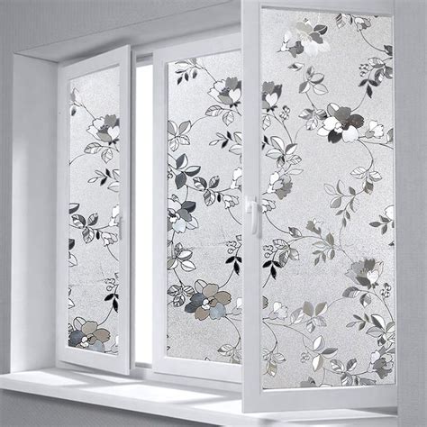 Window Privacy Cover Films,Premium No-Glue Static Cling Kitchen Glass ...