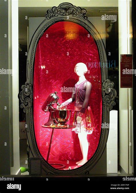 Christmas windows 2005 boulevard haussmann in paris Stock Photo - Alamy