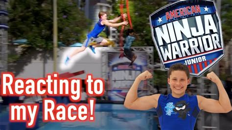 Bryton Myler Reacts to races on American Ninja Warrior JR - YouTube