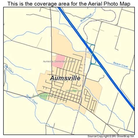 Aerial Photography Map of Aumsville, OR Oregon