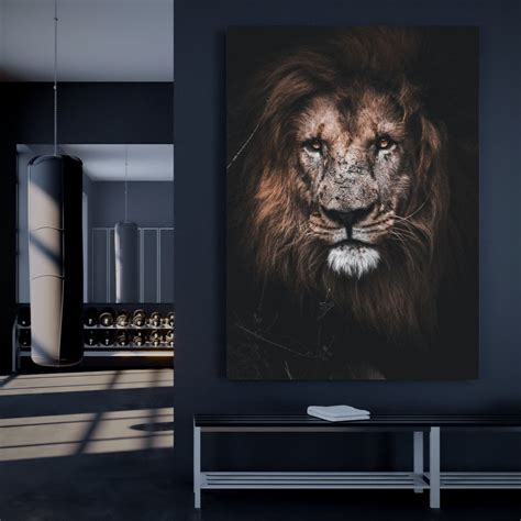 Lion Wildlife Canvas Wall Art - Etsy