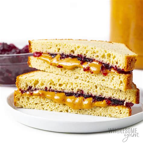 Keto Peanut Butter And Jelly Sandwich | Wholesome Yum