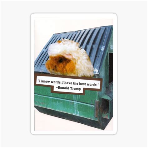 "Donald Dump" Sticker by DumpsterCards | Redbubble