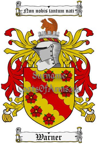 Warner (English) Coat of Arms (Family Crest) Image Download