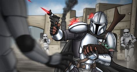 Star Wars: 10 Pieces Of The Mandalorian Fan Art That Are Definitely The Way