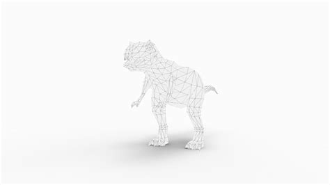 3D model T-Rex Green - low-poly VR / AR / low-poly | CGTrader