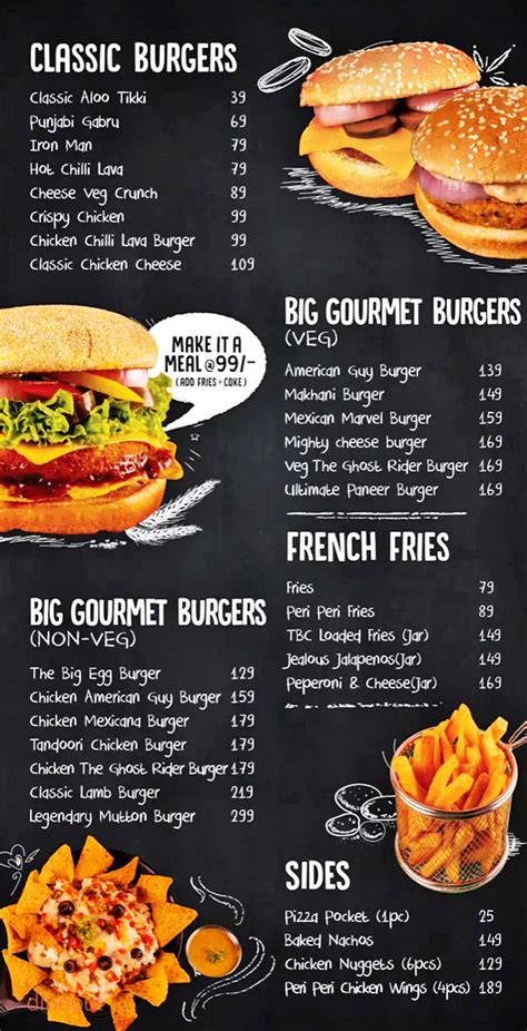 Menu of The Burger Company, Sector 50, Delhi | Dineout