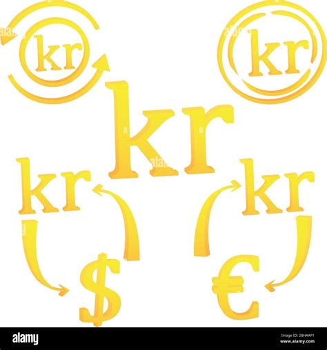 3D Norwegian krone currency symbol icon Stock Vector Image & Art - Alamy