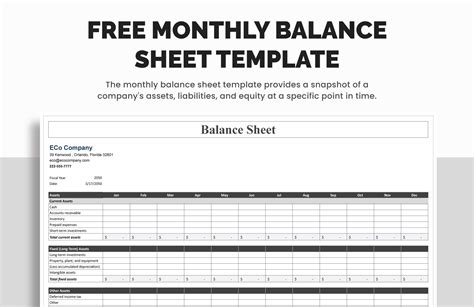 Monthly Template in Google Sheets - FREE Download | Template.net