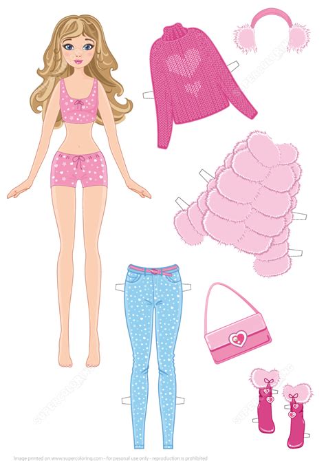 Printable Barbie Paper Doll Template | Images and Photos finder