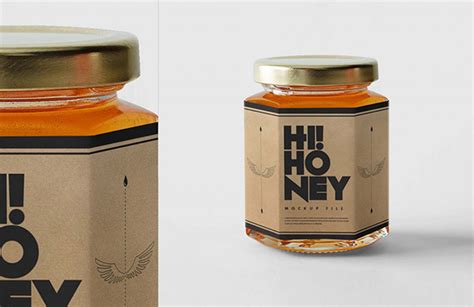 Free Honey Jar Mockup (PSD)