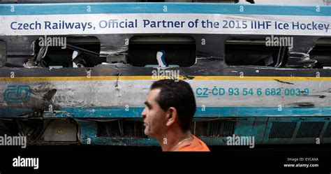 Pendolino train damaged in Wednesday's collision with a truck at a rail ...