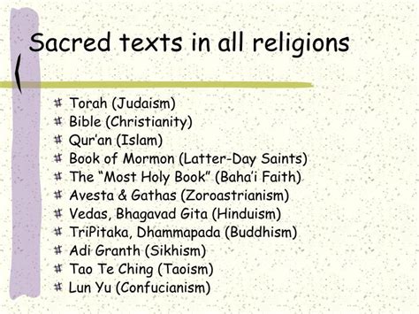 PPT - Sacred Texts PowerPoint Presentation - ID:1248089