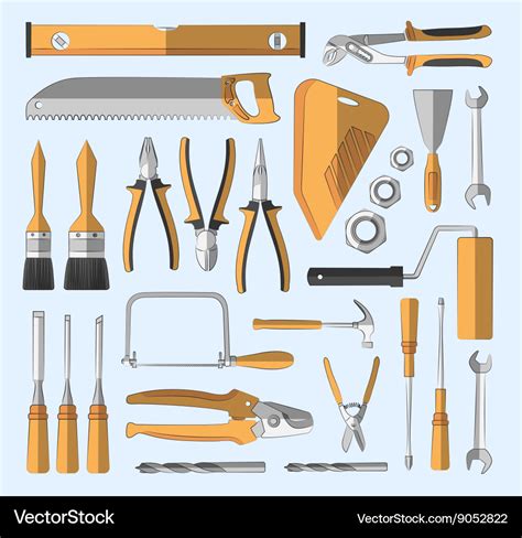 Construction tools set Royalty Free Vector Image