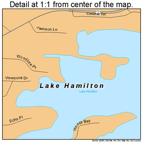 Map Of Lake Hamilton Arkansas - Printable Maps Online