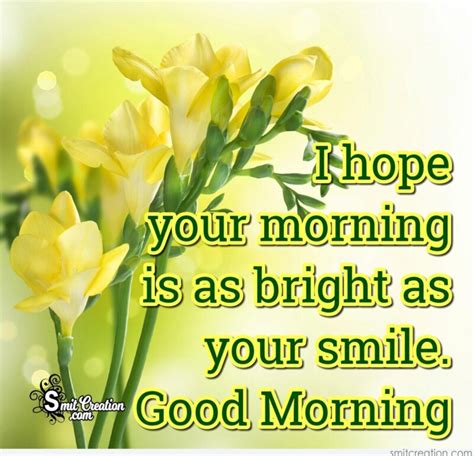 Good Morning Smile Pictures and Graphics - SmitCreation.com