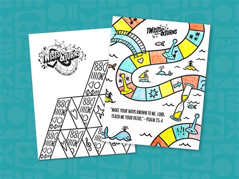 Twists & Turns Coloring Pages - VBS 2025 | Vacation Bible School ...