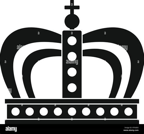 Monarchy crown icon. Simple illustration of monarchy crown vector icon ...