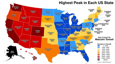 United States Elevation - Vivid Maps