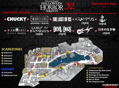 Halloween Horror Nights 2023 Speculation Map Arrives! — The Drop Network