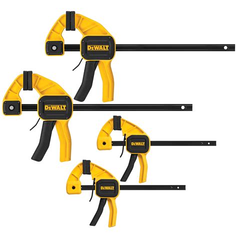 Medium and Large Trigger Clamps - 4 Pack - DWHT83196 | DEWALT