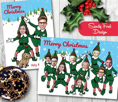 Personalized Family Christmas Card, Funny Photo Christmas Card ...