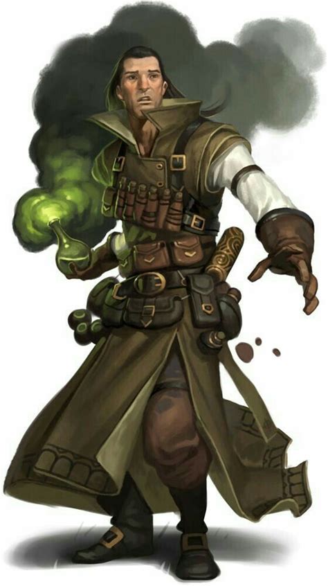 Human Alchemist - Pathfinder PFRPG DND D&D d20 fantasy | Character art ...