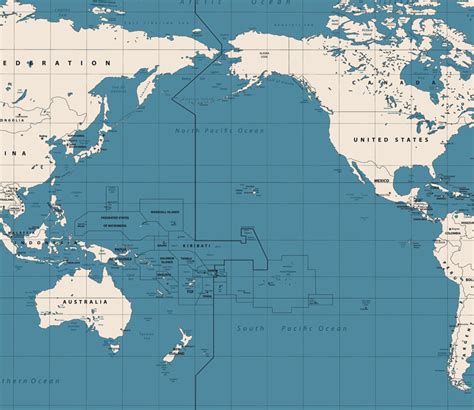 presupuesto comodidad Restricción pacific ocean map Significado ...