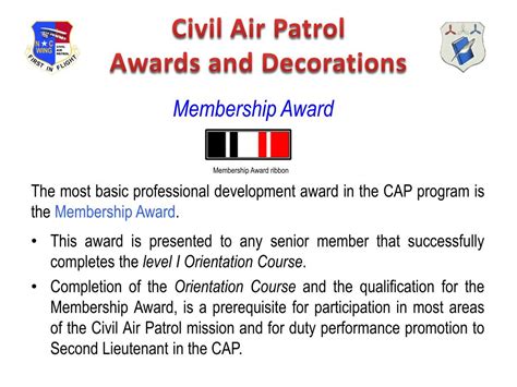 PPT - Civil Air Patrol Awards and Decorations PowerPoint Presentation ...