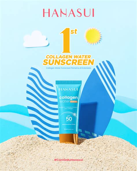 Hanasui Collagen Water Sunscreen SPF 50 PA+++ | Hanasui Sunscreen ...