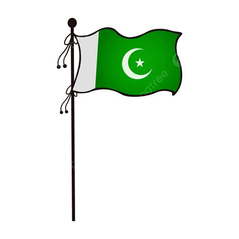 Pakistan Vector Waving Flag 14th August Transparent Background ...