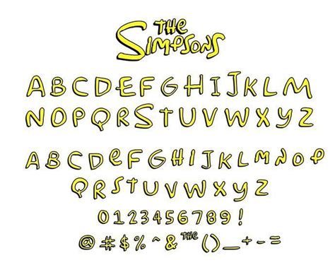 Simpsons Font– Browse Free Fonts to Download with our Generator | The ...