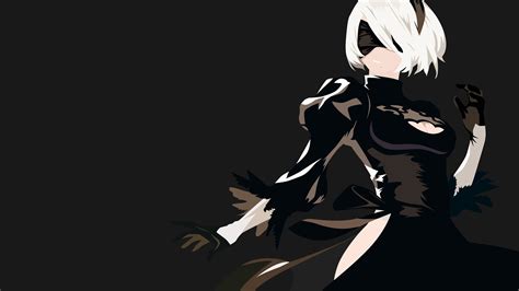 Male anime character wallpaper, Nier: Automata, 2B (Nier: Automata ...