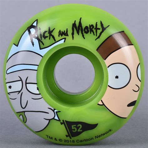 Primitive Skateboarding Rick & Morty Swirl Skateboard Wheels 52mm ...