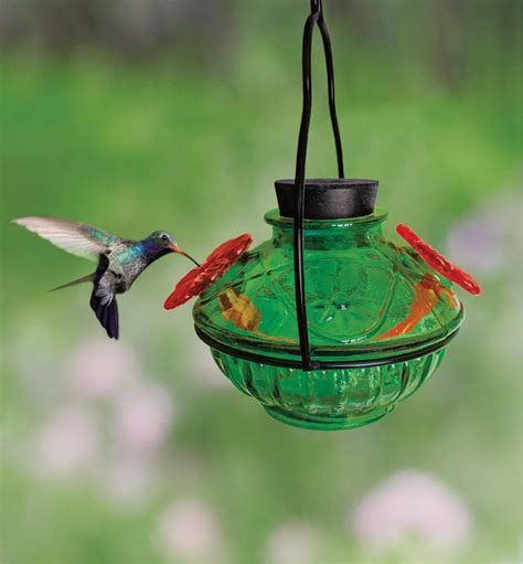 Stained Glass Hummingbird Feeder