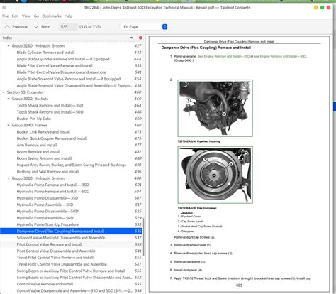 John Deere 35D and 50D Excavator Repair Technical Manual (TM2264) | A++ ...