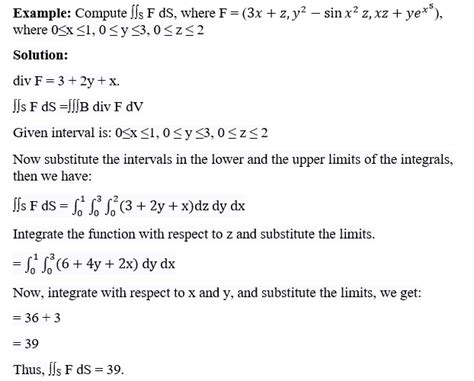 Divergence Theorem - Statement, Proof and Example