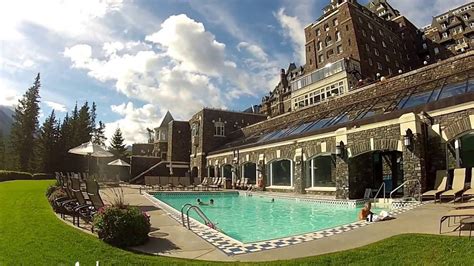 Outdoor Pool in Fairmont Banff Springs Hotel Banff Alberta Canada ...