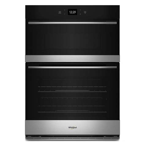 Whirlpool 30 in. Electric Wall Oven & Microwave Combo in. Fingerprint ...