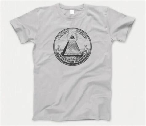 Annuit Coeptis T Shirt 714 Pyramid Eye Illuminati John Lennon New World ...