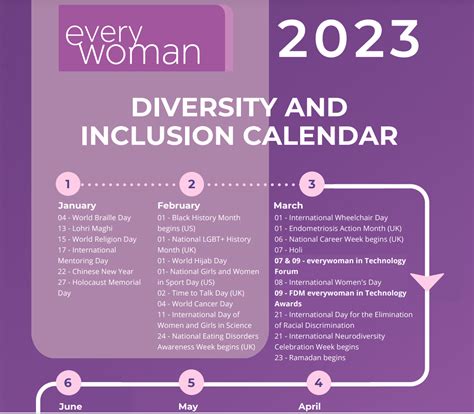 2024 Diversity And Inclusion Calendar - Calendar Printables