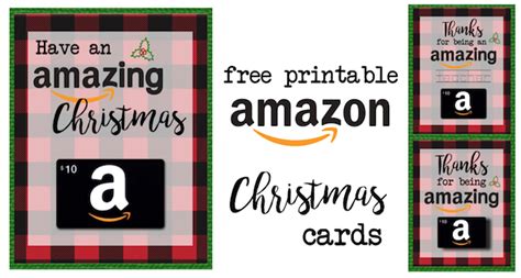 Printable Christmas Gift Card Holders for Amazon - Paper Trail Design