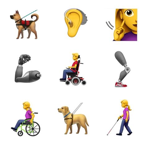 Finally, inclusive emojis representing people with disabilities are ...