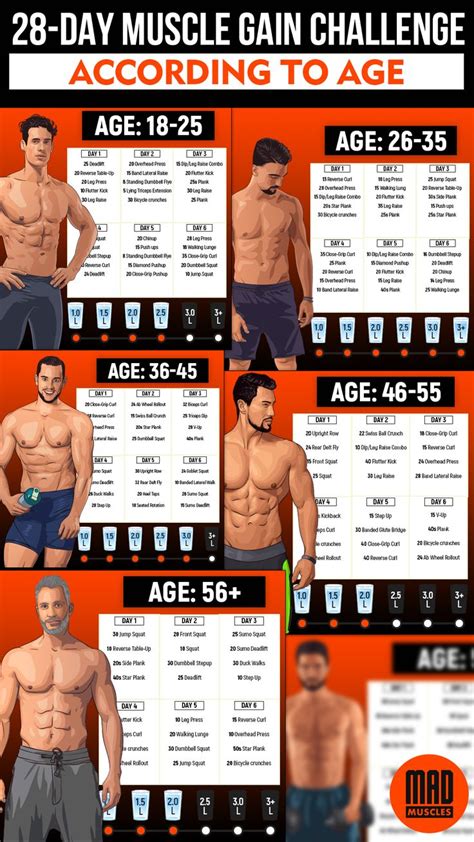 Muscle building workout plan for men. Get yours! | Workout plan for men ...