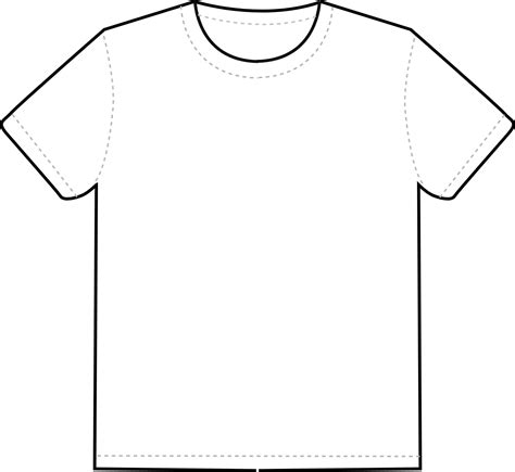 Tee Shirt Outline - Cliparts.co