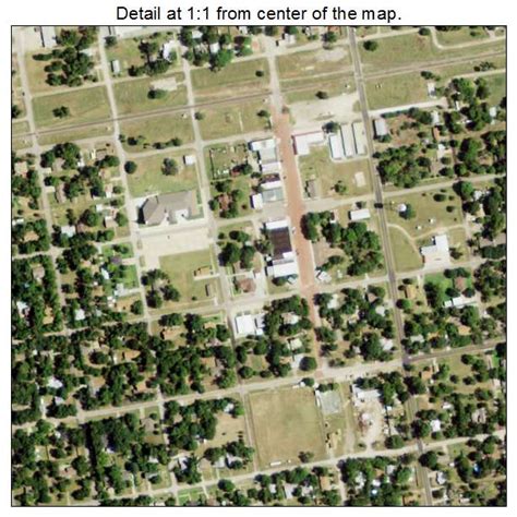 Aerial Photography Map of Kerens, TX Texas