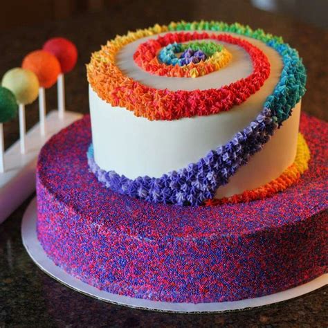 Rainbow cake | Rainbow cake, Rainbow birthday cake, Cake