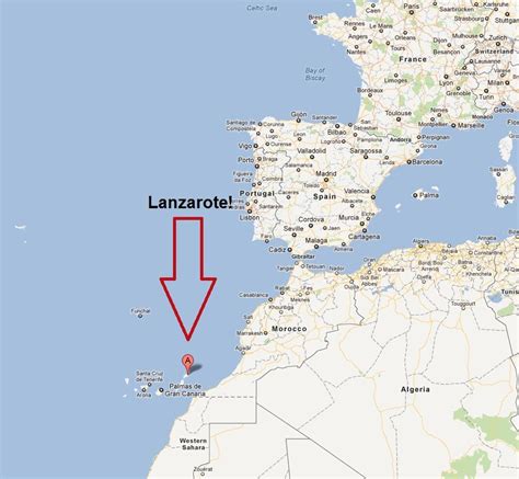 Lanzarote location map Bay Of Biscay, Besancon, Valladolid, Beautiful ...